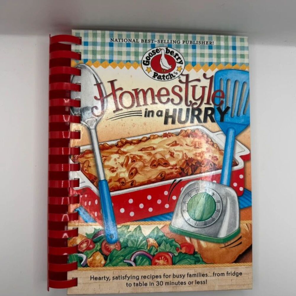 Vintage Gooseberry Patch Cookbook Spiral  Retro Country Homestyle Recipes